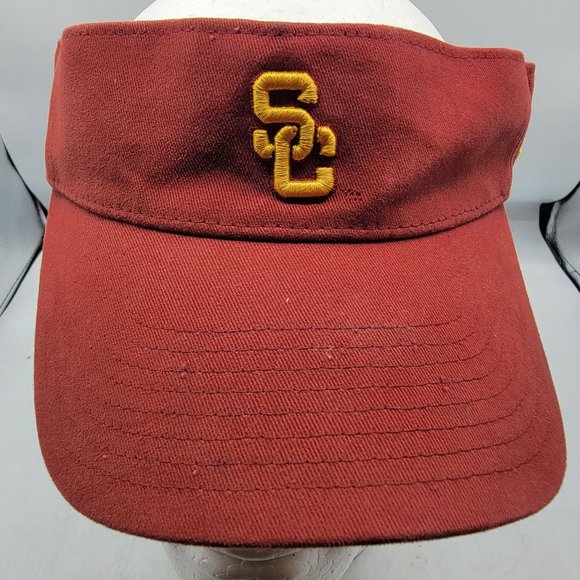Nike Team USC Trojans Visor Red Yellow Adults Unisex Casual Football Sports - Picture 5 of 7
